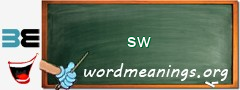 WordMeaning blackboard for sw